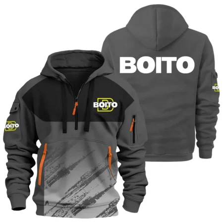 E.R. Amantino Exclusive Logo Hoodie Half Zipper OUHU3DHHZ04ERZ