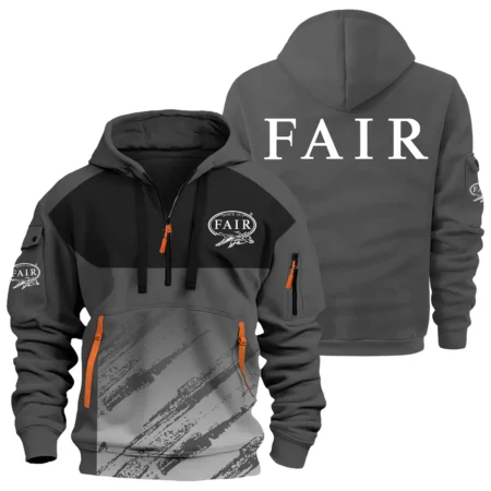 Fair Exclusive Logo Hoodie Half Zipper OUHU3DHHZ04FIZ
