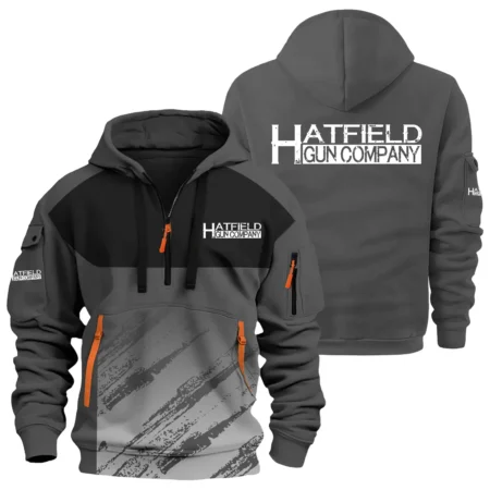 Hatfield Exclusive Logo Hoodie Half Zipper OUHU3DHHZ04HTZ