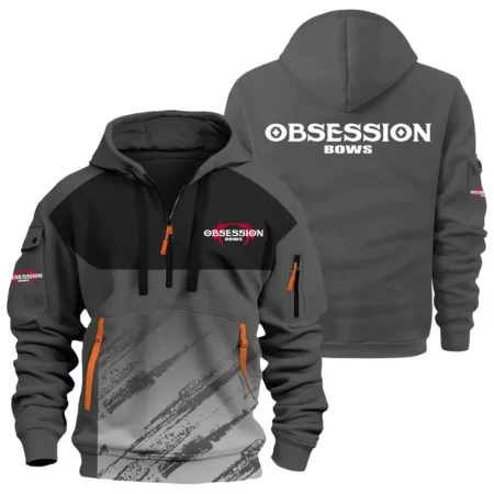 Obsession Bows Exclusive Logo Hoodie Half Zipper OUHU3DHHZ04OBZ