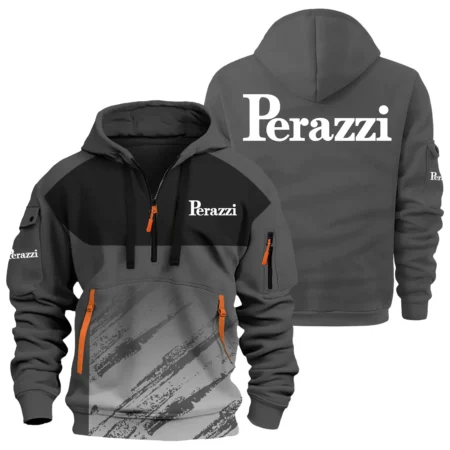 Perazzi Exclusive Logo Hoodie Half Zipper OUHU3DHHZ04PRZ