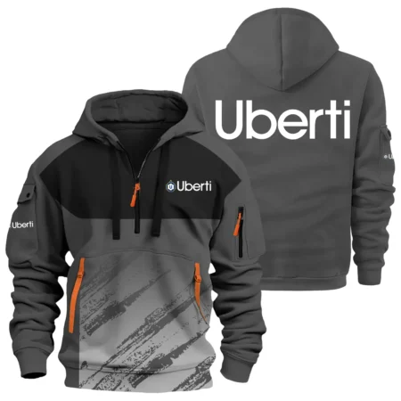 Uberti Exclusive Logo Hoodie Half Zipper OUHU3DHHZ04UBZ