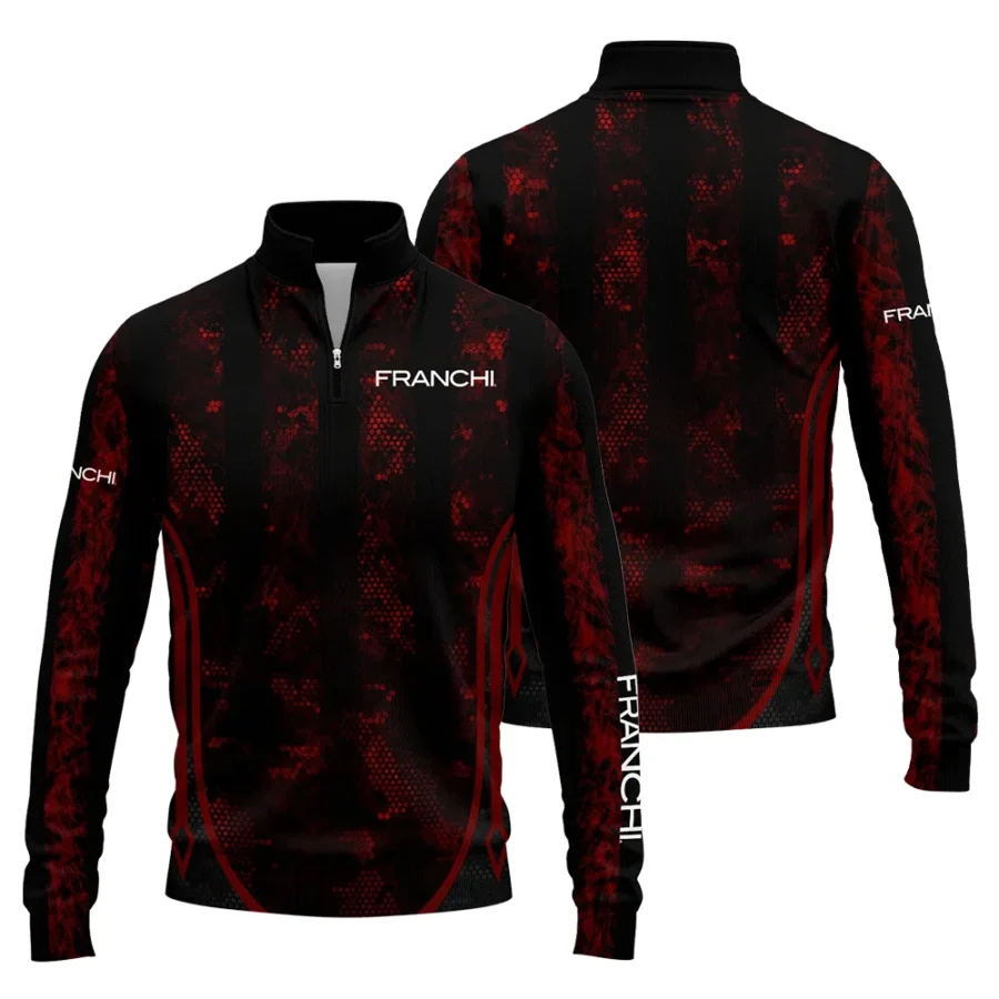 Franchi Exclusive Logo Quarter-Zip Sweatshirt OUHUQZJ010815FCZ