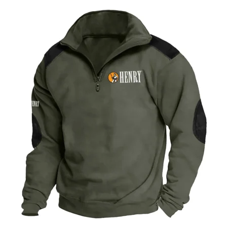 Henry Repeating Arms Exclusive Logo Tactical Quarter-Zip Sweatshirt OUHSCSU0815HAZ