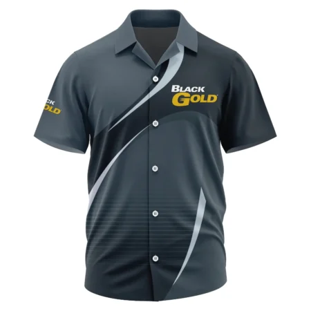 Black Gold Sights Exclusive Logo Short Sleeve Camp Collar Shirt OUHUHWS081501BDZ