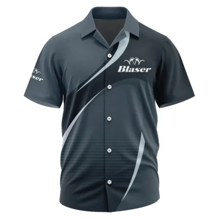 Blaser Exclusive Logo Short Sleeve Camp Collar Shirt OUHUHWS081501BSZ