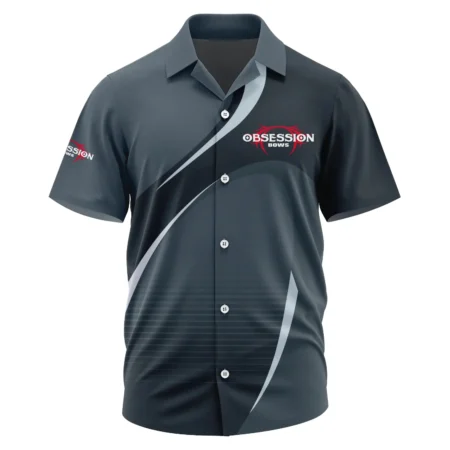 Obsession Bows Exclusive Logo Short Sleeve Camp Collar Shirt OUHUHWS081501OBZ