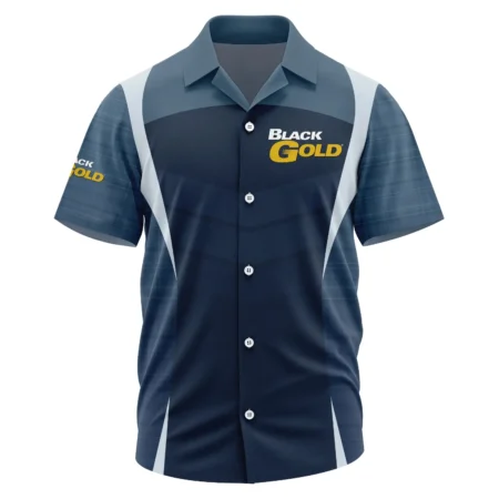 Black Gold Sights Exclusive Logo Short Sleeve Camp Collar Shirt OUHUHWS081503BDZ