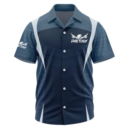 Retay Exclusive Logo Short Sleeve Camp Collar Shirt OUHUHWS081503REZ