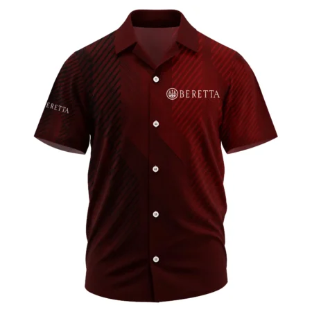 Beretta Exclusive Logo Short Sleeve Camp Collar Shirt OUHUHWS081506BEZ