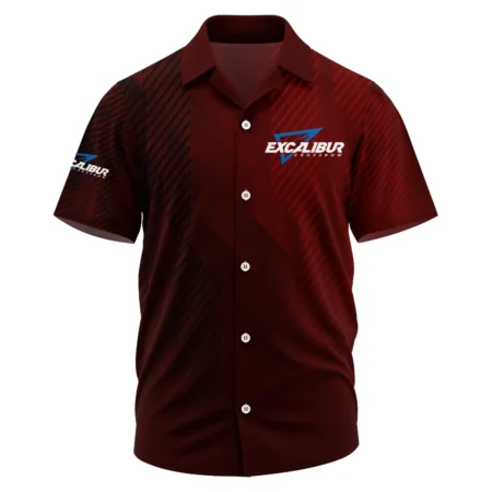 Excalibur Crossbow Exclusive Logo Short Sleeve Camp Collar Shirt OUHUHWS081506ECZ