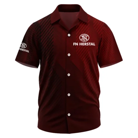 FN Herstal Exclusive Logo Short Sleeve Camp Collar Shirt OUHUHWS081506FNZ