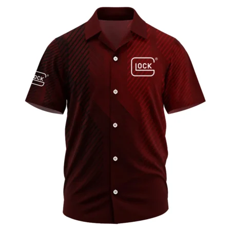 Glock Exclusive Logo Short Sleeve Camp Collar Shirt OUHUHWS081506GOZ