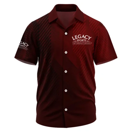 Legacy Sports International Exclusive Logo Short Sleeve Camp Collar Shirt OUHUHWS081506LSZ