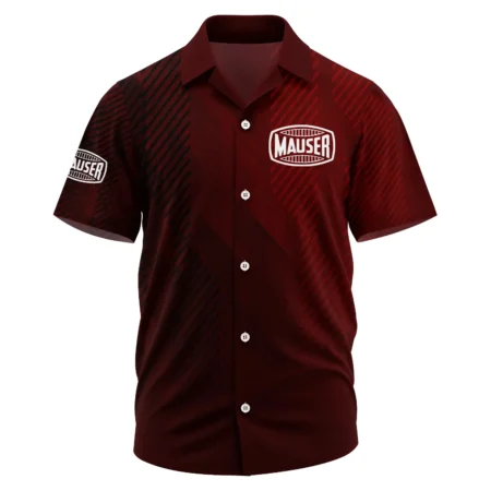 Mauser Exclusive Logo Short Sleeve Camp Collar Shirt OUHUHWS081506MSZ