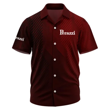 Perazzi Exclusive Logo Short Sleeve Camp Collar Shirt OUHUHWS081506PRZ