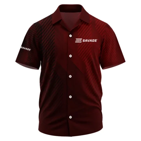 Savage Arms Exclusive Logo Short Sleeve Camp Collar Shirt OUHUHWS081506SAZ