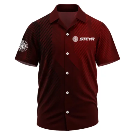 Steyr Exclusive Logo Short Sleeve Camp Collar Shirt OUHUHWS081506STZ