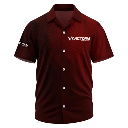 Victory Archery Exclusive Logo Short Sleeve Camp Collar Shirt OUHUHWS081506VAZ