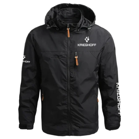 Krieghoff Exclusive Logo Waterproof Outdoor Jacket Detachable Hood OUHUWOJ0815KRZ