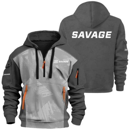 Savage Arms Exclusive Logo Hoodie Half Zipper OUHU3DHHZ10SAZ