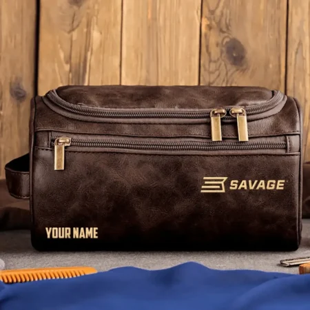 Savage Arms Exclusive Leather Toiletry Bag OUHULB0815SAZ