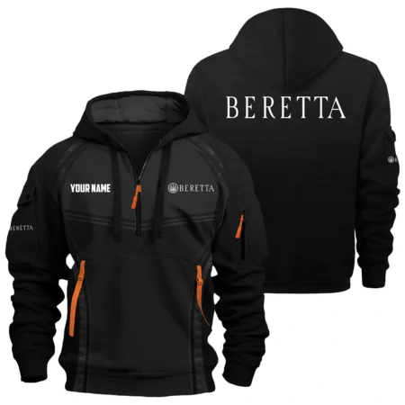 Beretta Exclusive Logo Hoodie Half Zipper OUHU3DHHZ14BEZ
