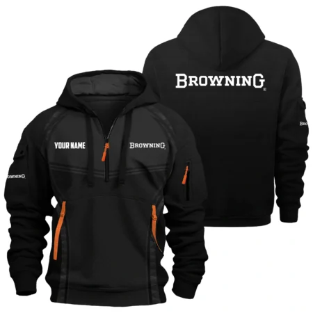 Browning Exclusive Logo Hoodie Half Zipper OUHU3DHHZ14BRZ