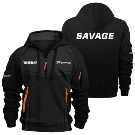 Savage Arms Exclusive Logo Hoodie Half Zipper OUHU3DHHZ14SAZ