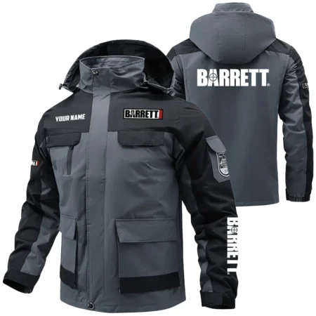 Barrett Exclusive Logo Water Resistant Outdoor Jacket Detachable Hood OUHUV203A0815BTZ