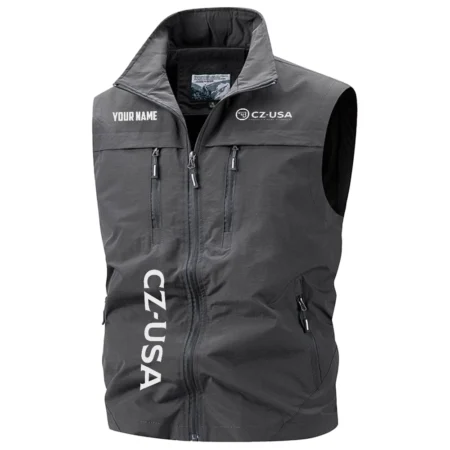 CZ-USA Exclusive Logo Multi-Pocket Sleeveless Vest OUHUV2100815CZZ