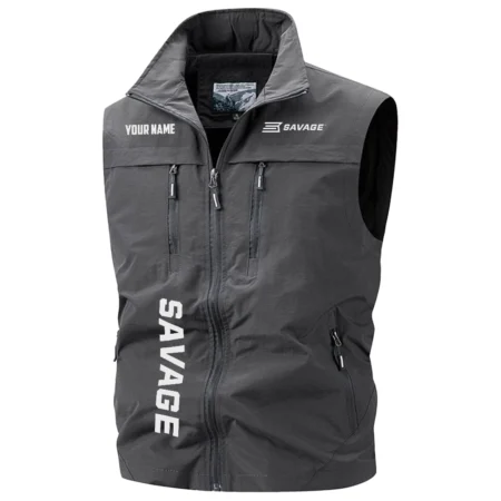 Savage Arms Exclusive Logo Multi-Pocket Sleeveless Vest OUHUV2100815SAZ