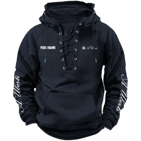 A.Uberti Exclusive Logo Tactical Lace Up Hoodie OUHUH1210815AUZ