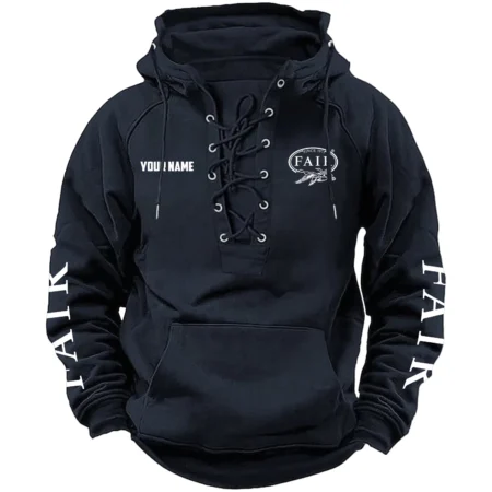 Fair Exclusive Logo Tactical Lace Up Hoodie OUHUH1210815FIZ