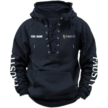 Fausti Exclusive Logo Tactical Lace Up Hoodie OUHUH1210815FSZ
