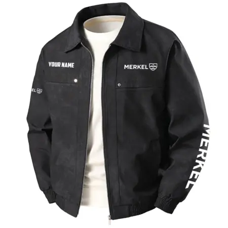 Merkel Exclusive Logo Marble Dust Jacket OUHUV2130815MKZ