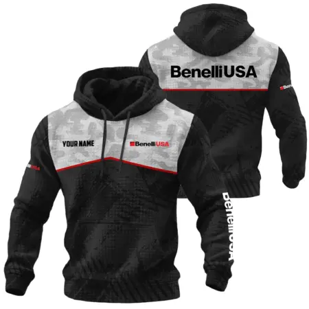 Benelli USA Exclusive Logo Waffle Quilted Hoodie OUHUH358081503BUZ