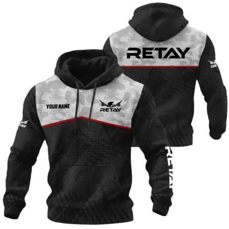Retay Exclusive Logo Waffle Quilted Hoodie OUHUH358081503REZ