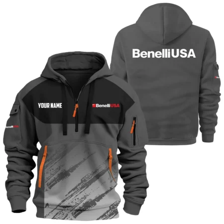 Benelli USA Exclusive Logo Hoodie Half Zipper OUHUN3DHHZ04BUZ