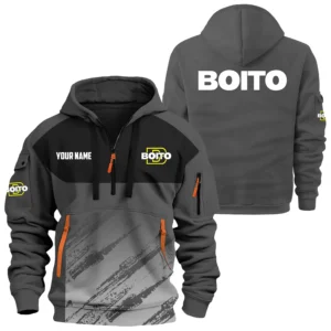 Retay Exclusive Logo Hoodie Half Zipper OUHUN3DHHZ04REZ