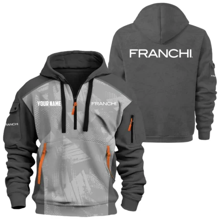 Franchi Exclusive Logo Hoodie Half Zipper OUHUN3DHHZ10FCZ