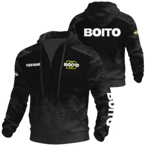 Retay Exclusive Logo Waffle Quarter-zip Hoodie OUHUWQH081503REZ