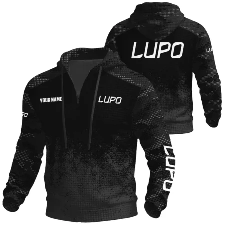 Lupo by Benelli Exclusive Logo Waffle Quarter-zip Hoodie OUHUWQH081503LBZ