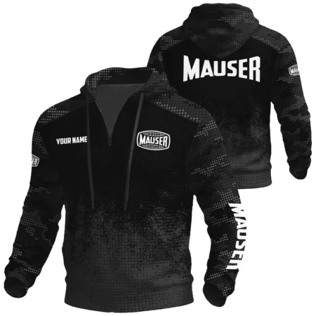 Mauser Exclusive Logo Waffle Quarter-zip Hoodie OUHUWQH081503MSZ