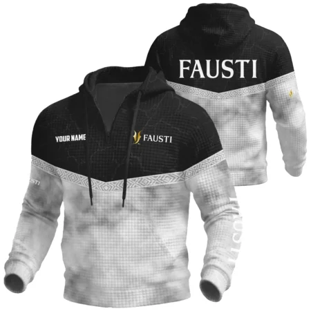 Fausti Exclusive Logo Waffle Quarter-zip Hoodie OUHUWQH081505FSZ