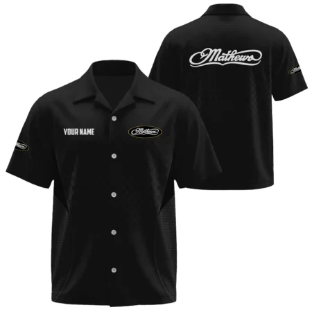 Mathews Archery Exclusive Logo Short Sleeve Camp Collar Shirts OUHUHW26081501MAZ