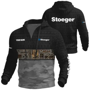 Harrington & Richardson Exclusive Logo Waffle Quarter-zip Hoodie OUHUWQH081506HRZ