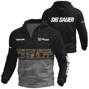 Benelli USA Exclusive Logo Waffle Quarter-zip Hoodie OUHUWQH081506BUZ