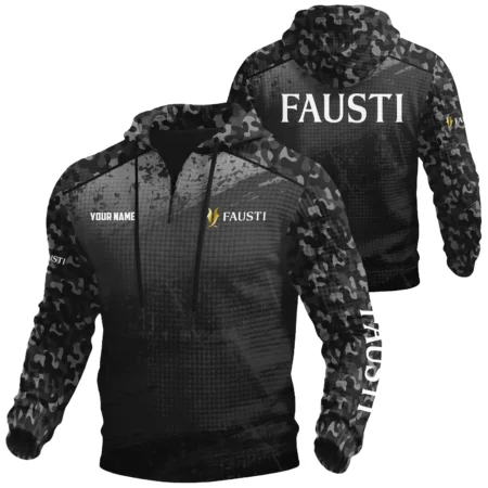 Fausti Exclusive Logo Waffle Quarter-zip Hoodie OUHUWQH081507FSZ