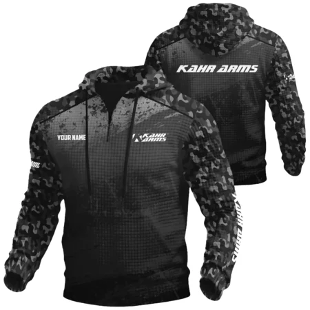 Kahr Arms Exclusive Logo Waffle Quarter-zip Hoodie OUHUWQH081507KAZ